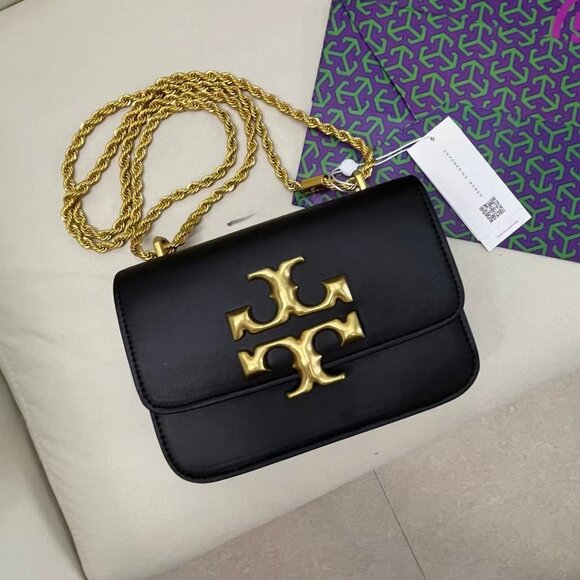 Tory Burch Black Eleanor Small Bag - Picture 1 of 8